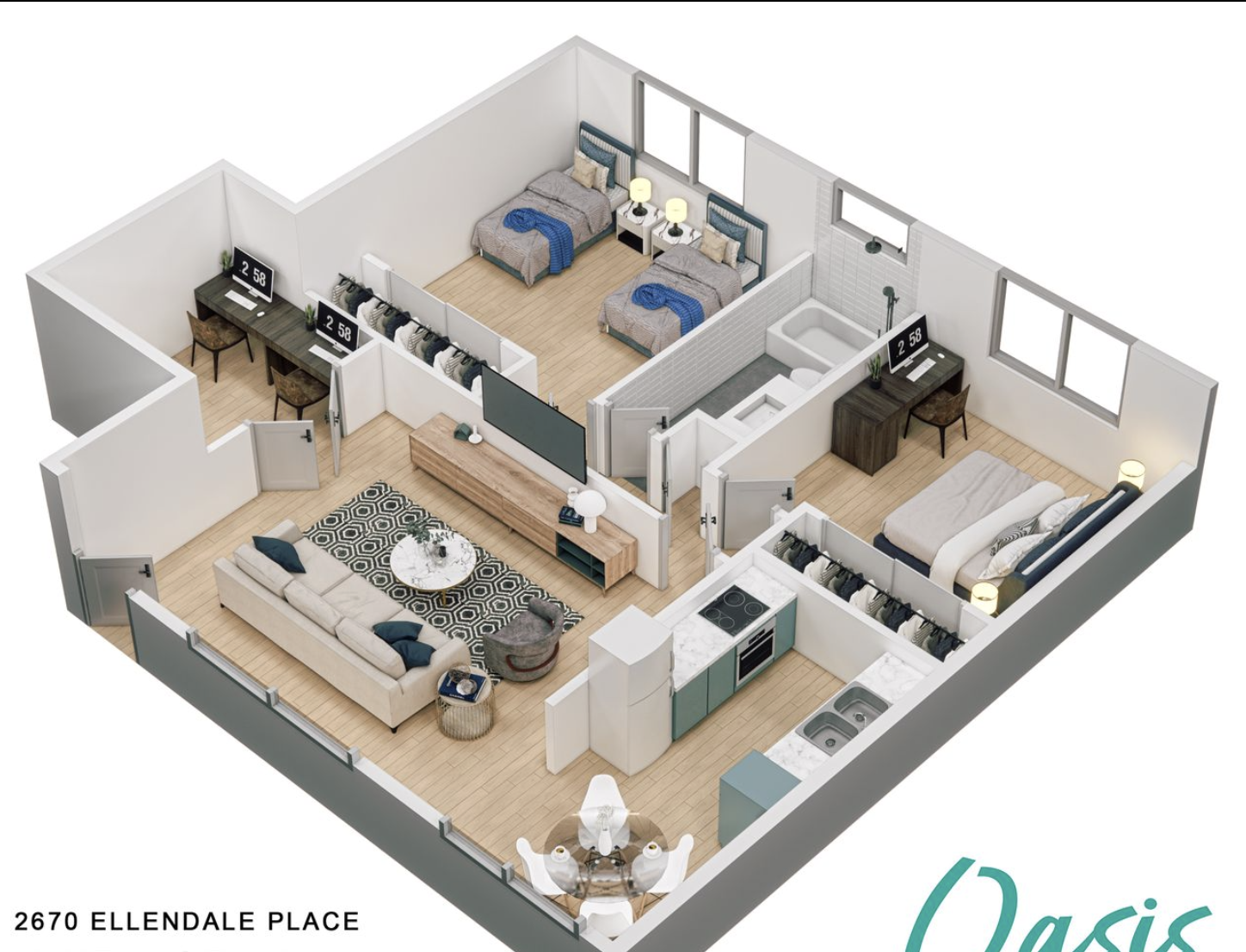 Oasis West, usc, Ellendale Pl, Los Angeles, CA 90007, USA, Photo:1